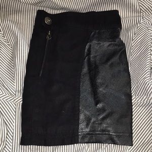 Yes yes black mini skirt